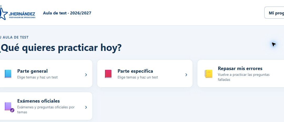 Nueva aula de test: más de 10.000 preguntas para preparar Seguridad Social